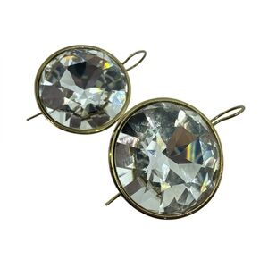 Swarovski Crystal Earrings By Dyrberg Kern Crystal Gold Plated
